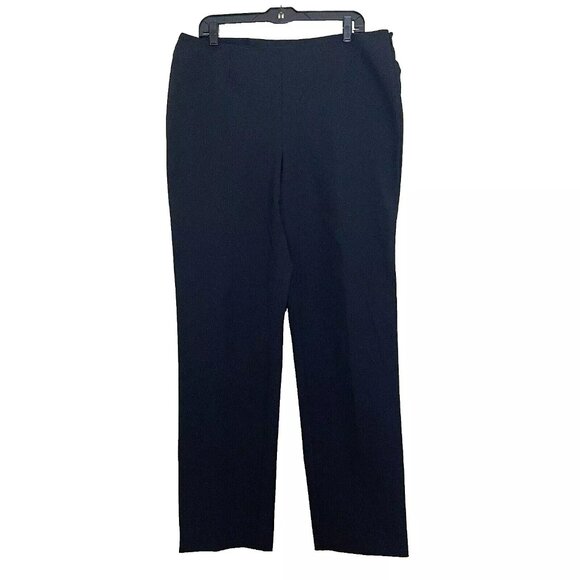 Nina McLemore Black Pants 14 Office Business Casual Capsule Minimalist Stretch - Picture 1 of 9